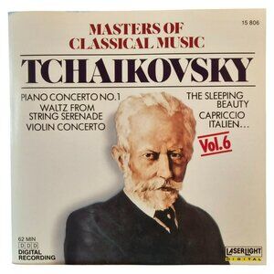 Masters Of Classical Music Vol 6 Tchaikovsky CD 62 Min Digital Recording 37606cd